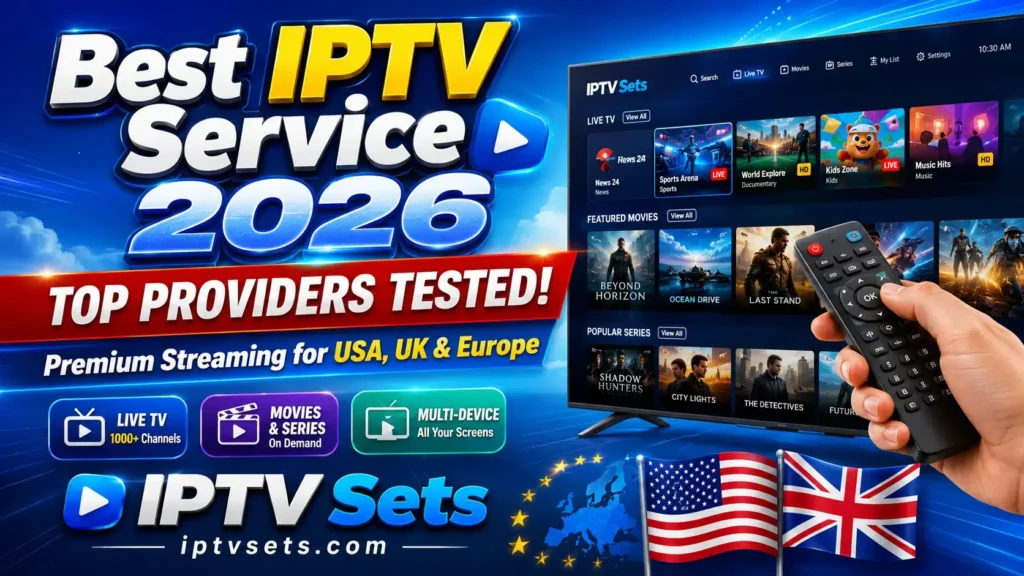 Best IPTV service USA 2026 — top providers ranked and tested for American viewers