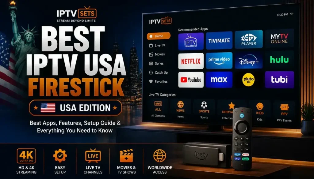 IPTV USA 2026 — best IPTV service for American viewers with NFL, NBA and 16000 channels